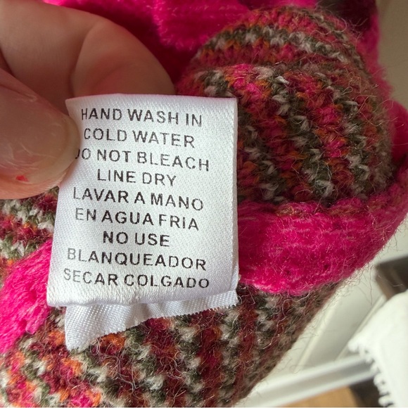 NWOT Women’s Entro Pink Multicolor Leopard Sweater, Size Large - Picture 5 of 7